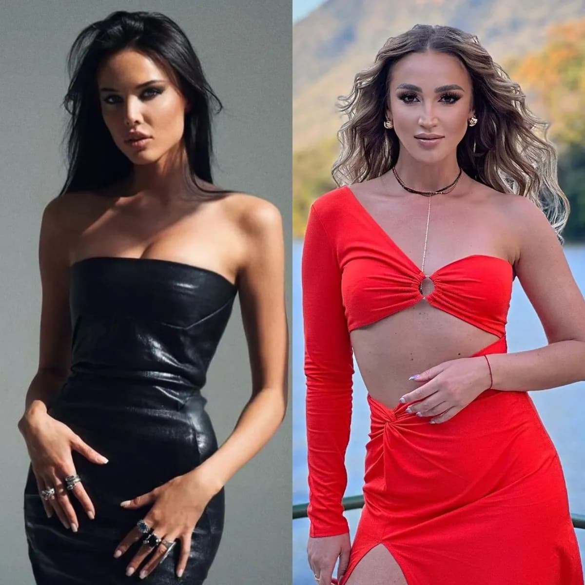 Звёзды в total black против total red