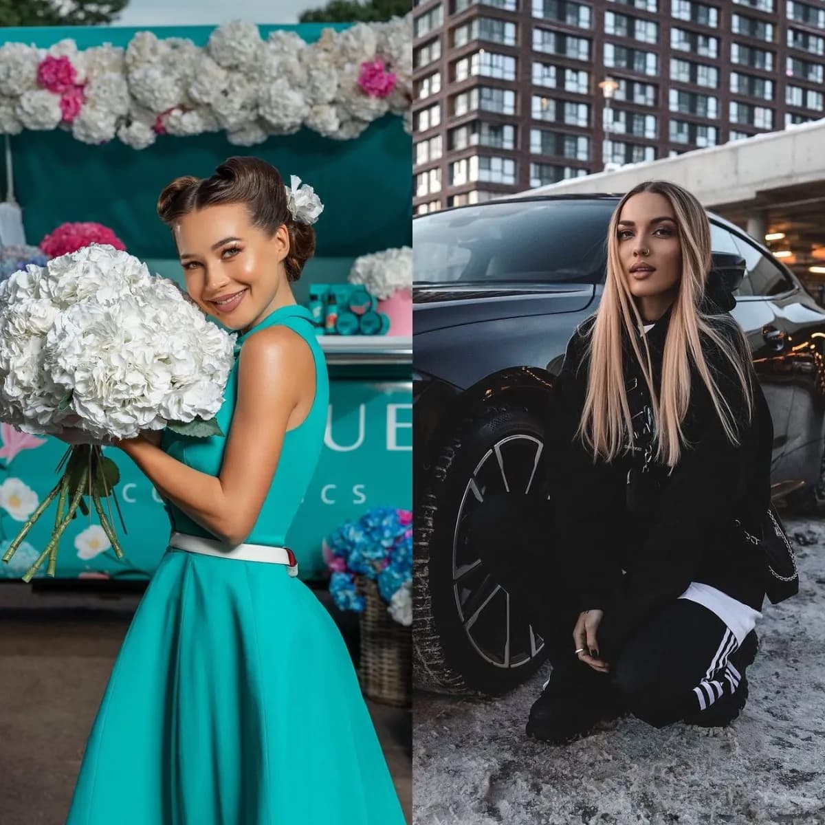 Машинку в цвет! Парные луки звёздных девушек и их авто